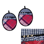 Ladelle Khloe Multi Set of 2 Pot Holders 20 x 24.5 cm V442-LDE-OVENM-KHLOE2POTHOLDER-MULTI-SH