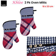 Ladelle Khloe Multi Set of 2 Oven Mitts 18 x 33 cm V442-LDE-OVENM-KHLOESETOF2-MULTI-SH
