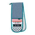 Ladelle Mi Casa Kitchen / BBQ Double Ended Cotton Oven Mitt V442-LDE-OVENM-MICASADOUBLEEND-MULTI-SH