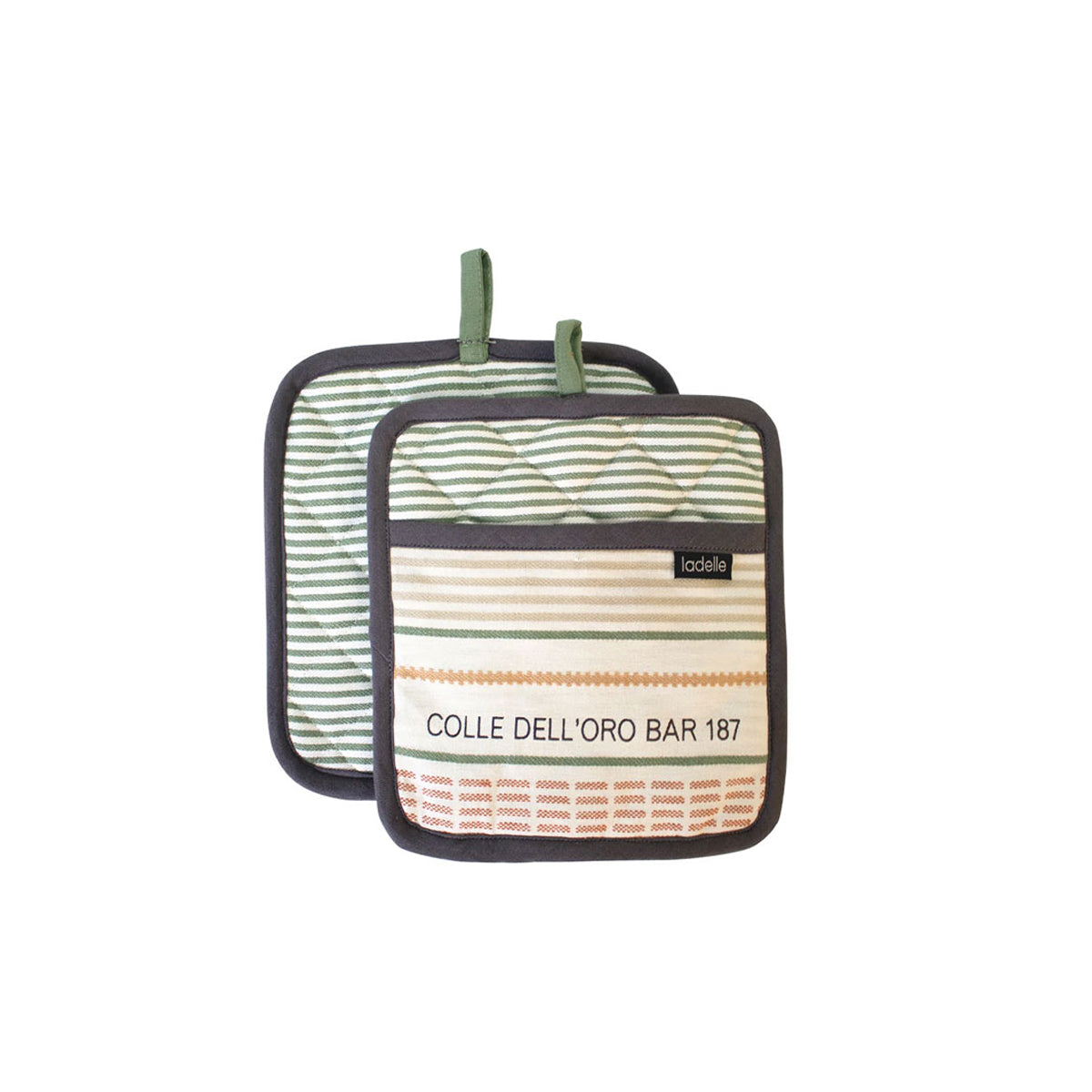 Ladelle Sanctuary Cream Set of 2 Pot Holders 21 x 21 cm V442-LDE-OVENM-SANCTUARY2POTHOLDER-CREAM-SQ