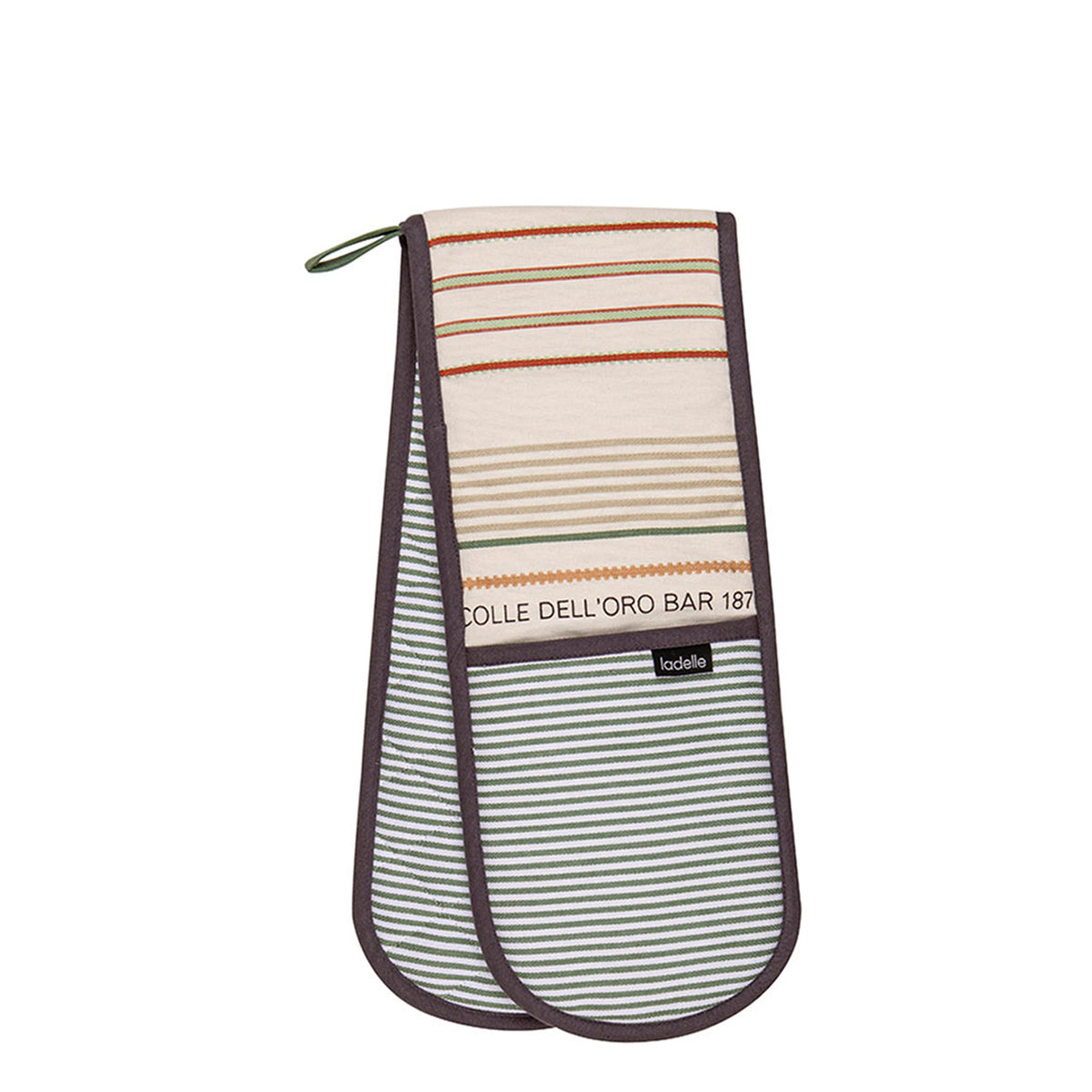 Ladelle Sanctuary Cream Double Oven Mitt 17 x 89 cm V442-LDE-OVENM-SANCTUARYDOUBLE-CREAM-SH
