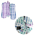Ladelle Tri-colour Trinny Random Pattern/Colour Reversible Set of 2 Oven Mitts 18 x 33 cm V442-LDE-OVENM-TRINNYSETOF2-LAVENDER-SH