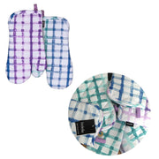Ladelle Tri-colour Trinny Random Pattern/Colour Reversible Set of 2 Oven Mitts 18 x 33 cm V442-LDE-OVENM-TRINNYSETOF2-LAVENDER-SH