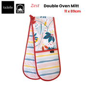 Ladelle Zest Double Oven Mitt 17 x 89 cm V442-LDE-OVENM-ZESTDOUBLE-MULTI-SH