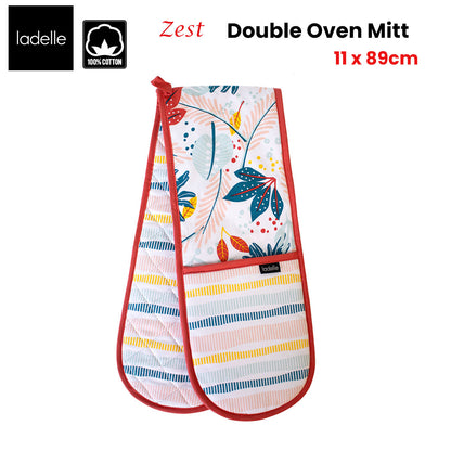Ladelle Zest Double Oven Mitt 17 x 89 cm V442-LDE-OVENM-ZESTDOUBLE-MULTI-SH