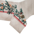Ladelle 100% Cotton Evergreen Festive Christmas Holiday Tablecloth 150 x 300 cm V442-LDE-TABLEC-EVERGREEN300CM-TAUPE-RE