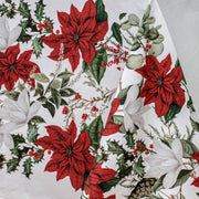 100% Cotton Ashdene Poinsettia Festive Christmas Holiday Tablecloth 150 x 230 cm V442-LDE-TABLEC-POINSETTIA230CM-MULTI-RE