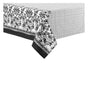 Ladelle Watercolour Floral Tablecloth 8 to 10 Seater Oblong 150 x 265 cm Black V442-LDE-TABLEC-WATERFLORAL265CM-BLACK-RE