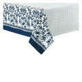 Ladelle Watercolour Floral Tablecloth 8 to 10 Seater Oblong 150 x 265 cm Navy (Close to Indigo Blue) V442-LDE-TABLEC-WATERFLORAL265CM-NAVY-RE