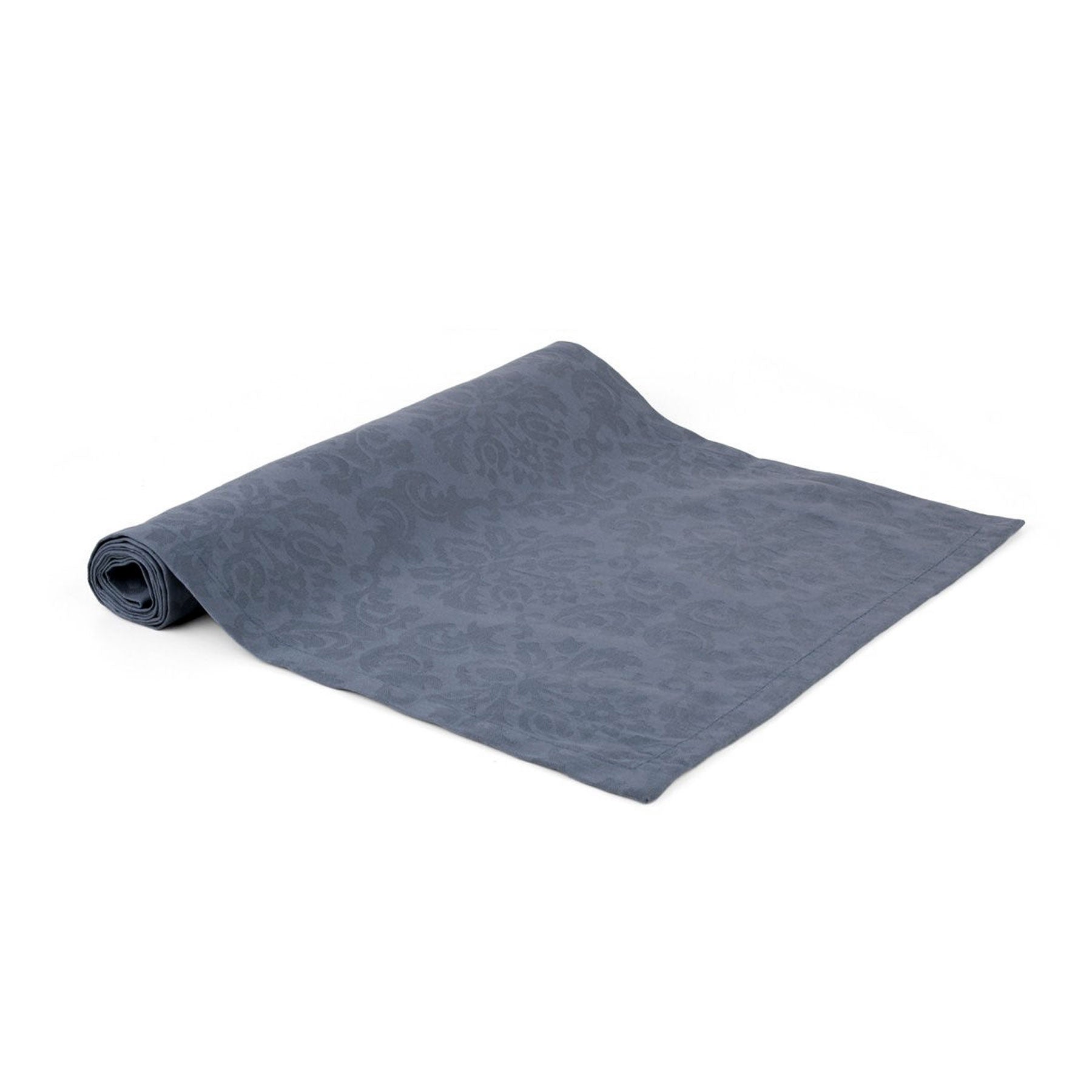 Ladelle Madison Blue 100% Cotton Damask Jacquard Table Runner 40 x 150 cm V442-LDE-TABLER-MADISON-BLUE-RE