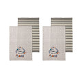 Ladelle Set of 4 Aimer La Vie Kitchen / Cleaning 100% Cotton Tea Towels V442-LDE-TEAT-AIMERLAVIE-MULTI-RE