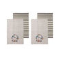 Ladelle Set of 4 Aimer La Vie Kitchen / Cleaning 100% Cotton Tea Towels V442-LDE-TEAT-AIMERLAVIE-MULTI-RE