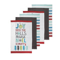 Ladelle Set of 6 Be Merry Kitchen Kitchen / Cleaning 100% Cotton Tea Towels V442-LDE-TEAT-BEMERRY-MULTI-RE