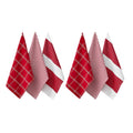 Ladelle Set of 6 Christmas Brick Cotton Tea Towels Design 1 V442-LDE-TEAT-CHRISTMASBRICKDESIGN1-RED-RE
