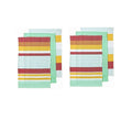 Ladelle Connor Set of 6 Cotton Kitchen Towels Yellow V442-LDE-TEAT-CONNORSETOF6-YELLOW-RE