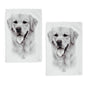 Set of 2 Delightful Dogs Cotton Kitchen Tea Towels 50 x 70 cm Golden Retriever V442-LDE-TEAT-GOLDENRETRIEVERSETOF2-WHITE-RE