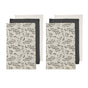 Ladelle Grown Ivy Set of 6 Cotton Kitchen Towels Charcoal V442-LDE-TEAT-GROWNIVYSETOF6-CHARCOAL-RE
