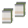 Ladelle Intrinsic Set of 6 Cotton Kitchen Towels Green V442-LDE-TEAT-INTRINSICSETOF6-GREEN-RE
