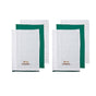 Ladelle Joyful Merry Christmas Set of 6 Cotton Kitchen Towels Green V442-LDE-TEAT-MERRYCHRISTMASSETOF6-GREEN-RE
