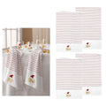 Ladelle Mr & Mrs Christmas Hat Set of 4 Cotton Kitchen Towels 45 x 70 cm V442-LDE-TEAT-MRMRSSETOF4-WHITE-RE