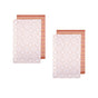 Ladelle Sanctuary Geo Terracotta Set of 4 Cotton Kitchen Towels 45 x 70 cm V442-LDE-TEAT-SETOF4SANCTUARYGEO-TERRAC-RE
