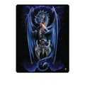 Anne Stokes Power Chord Polar Fleece Throw V442-LDE-THROW-POWERCHORD-BLACK-RE