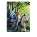 Anne Stoke Realm Of Enchantment Polar Fleece Throw V442-LDE-THROW-REALMOFENCHANTMENT-GREEN-RE