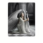 Anne Stokes The Blessing Polar Fleece Throw V442-LDE-THROW-THEBLESSING-BLACK-RE