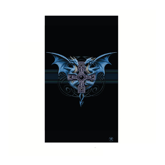 Anne Stokes Dragon Duo Beach Towel 75 x 150 cm V442-LDE-TOWEL-DRAGONDUO-BLACK-RE