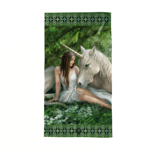 Anne Stokes Pure Heart Beach Towel 75 x 150 cm V442-LDE-TOWEL-PUREHEART-GREEN-RE