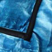 800GSM Luxury Reversible Animal Pattern Mink Blanket Queen 200 x 240 cm Three Tigers Blue V442-LYL-BLANKET-2025THREETIGERS-BLUE-QS