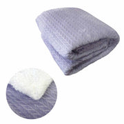 Ardor Liam Lilac Winter Fleece Blanket with Sherpa Reverse 150x200cm V442-LYL-BLANKET-LIAM-LILAC-RE