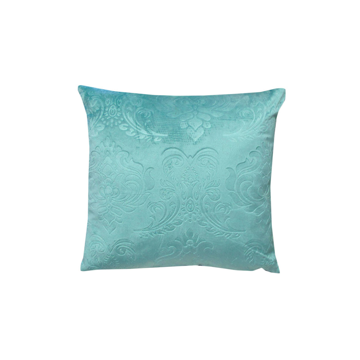 Georges Fine Linens Amara Sea Green Square Filled Cushion 40 x 40 cm V442-MFL-CUSHION-AMARA-SEAGREEN-SQ