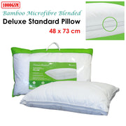 Alastairs 1000GSM Nature Basics Deluxe Bamboo Microfibre Blended Standard Pillow V442-MFL-PILLOW-DELUXEBAMBOO-NATURAL-ST