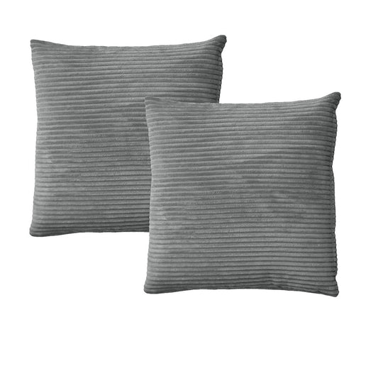 Alastairs Ruby Charcoal Pair of European Pillowcases V442-MFL-PILLOWC-RUBY-CHARCOAL-EU