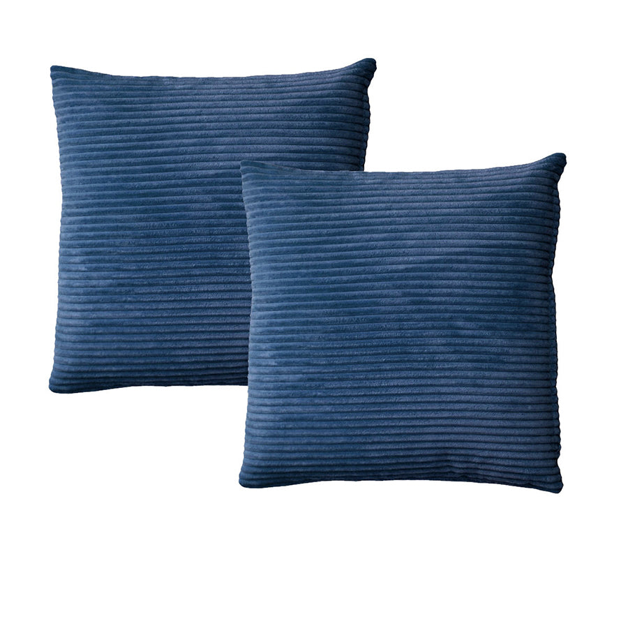 Alastairs Ruby Navy Pair of European Pillowcases V442-MFL-PILLOWC-RUBY-NAVY-EU
