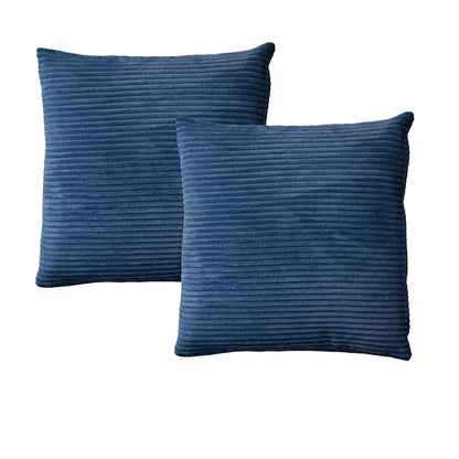 Alastairs Ruby Navy Pair of European Pillowcases V442-MFL-PILLOWC-RUBY-NAVY-EU