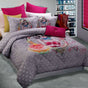 Georges Fine Linens Vogue Silver Quilt Cover Set - Queen V442-MFL-QUILTCS-VOGUE-SILVER-QS