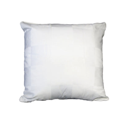 Orient Sense Dominic White Gingham Jacquard Cushion Cover 45cm x 45cm V442-ORS-CUSHIONC-DOMINIC-WHITE-SQ