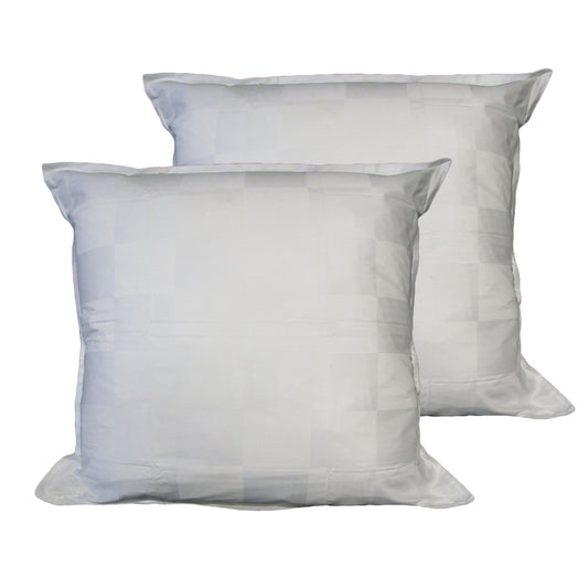 Orient Sense Pair of Dominic White European Pillowcases 65cm x 65cm V442-ORS-PILLOWC-DOMINIC-WHITE-EU