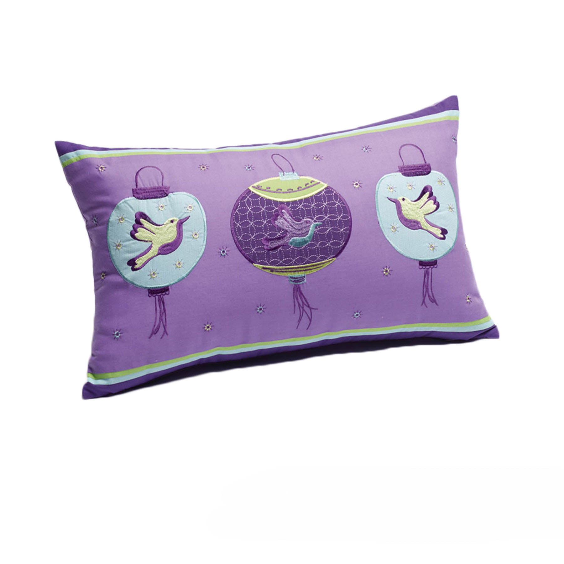 Jiggle & Giggle Butterfly Lantern Filled Oblong Cushion 30 cm x 50 cm V442-PIL-CUSHION-BUTTERFLYLANTERN-PURPLE-OB