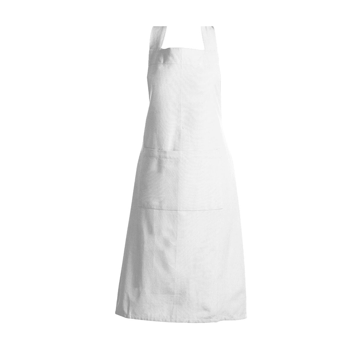 Rans Manhattan White Cotton Apron V442-RAN-APRON-MANHATTAN-WHITE-SH