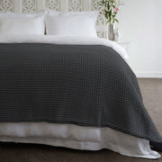 Jenny Mclean Ardent Premium Super Soft Cotton Waffle Blanket Charcoal Queen V442-RAN-BLANKET-ARDENTWAFFLE-CHARCOAL-QS