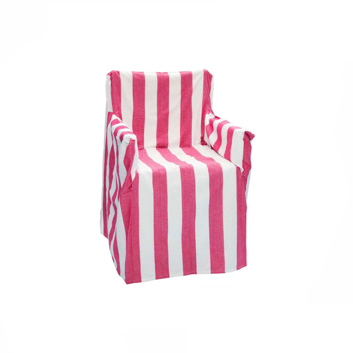 Rans Alfresco 100% Cotton Director Chair Cover - Striped Hot Pink V442-RAN-COUCHC-DIRECTORSTRIPED-HOTPINK-SH