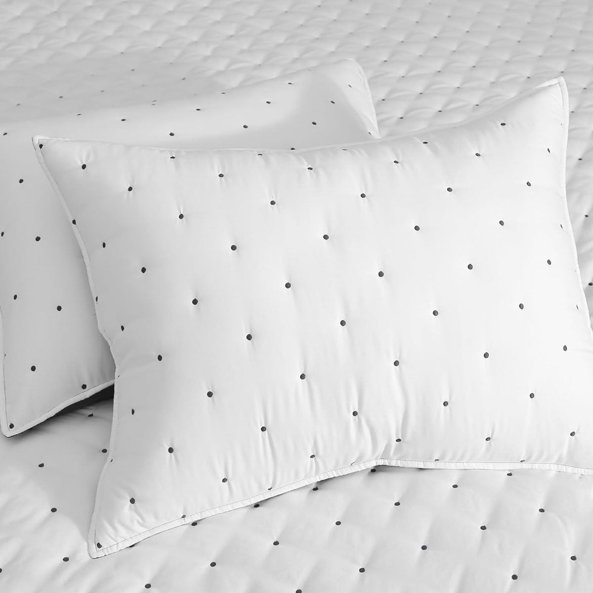 Jenny Mclean Swiss Dots Blue 3 Piece Coverlet Set King V442-RAN-COVERLET-SWISSDOTS-BLUE-KI