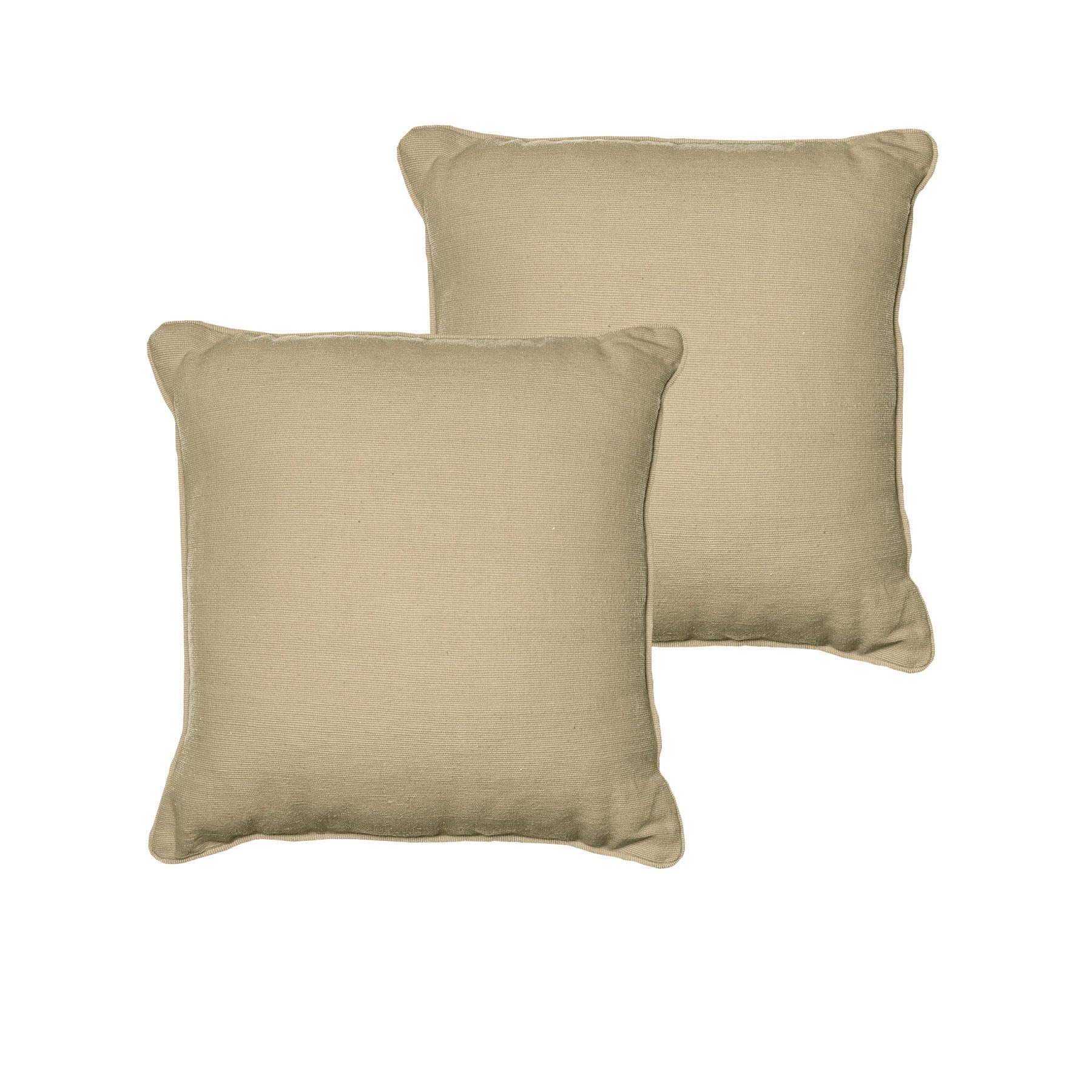 Rans Set of 2 London Cotton Cushion Cover - Taupe V442-RAN-CUSHIONC-LONDON-TAUPE-SQ