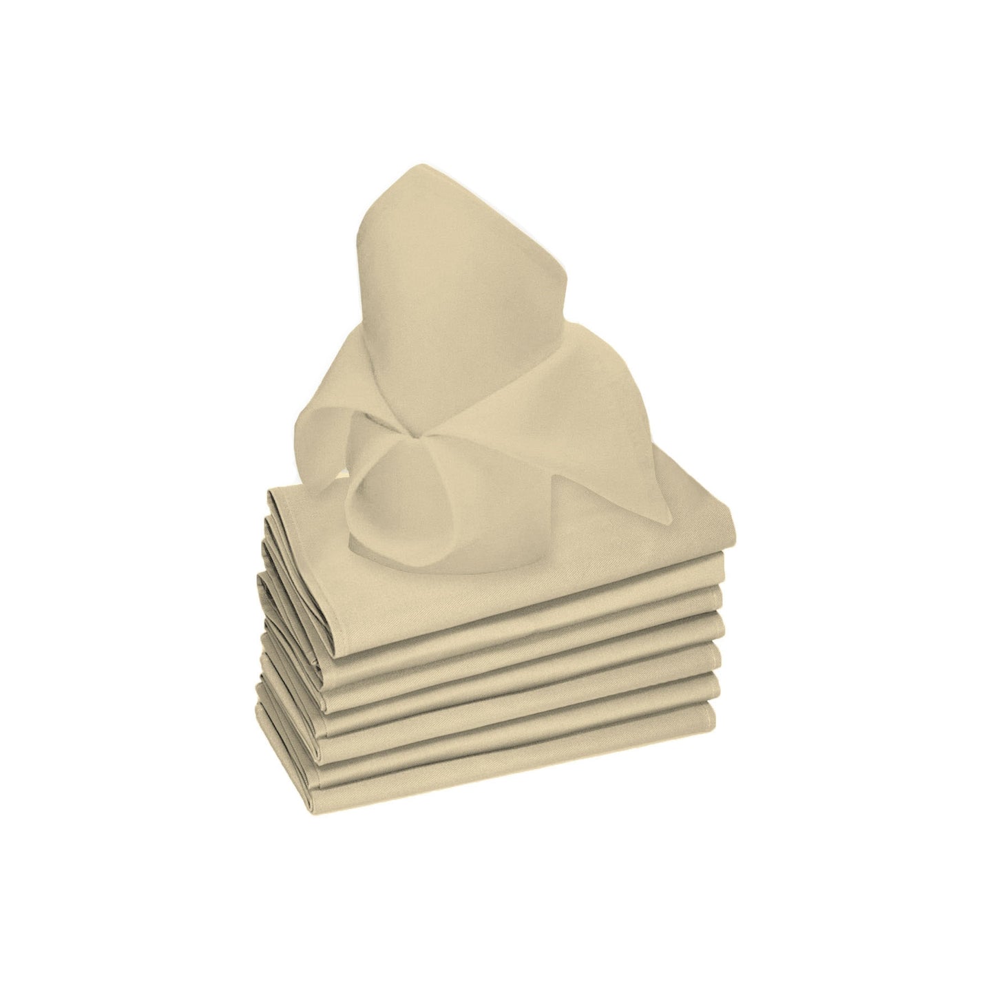 Rans Set of 8 Lollipop Cotton Napkins - Natural V442-RAN-MISC-LOLLIPOP8NAPKINS-NATURAL-SQ