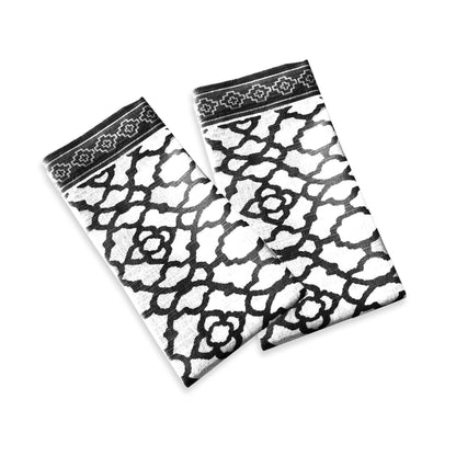Rans Set of 2 Cotton Vintage Napkins - Black V442-RAN-MISC-SETOF2VINTAGENAPKINS-BLACK-SQ