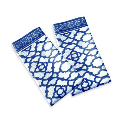 Rans Set of 2 Cotton Vintage Napkins - Indigo V442-RAN-MISC-SETOF2VINTAGENAPKINS-INDIGO-SQ