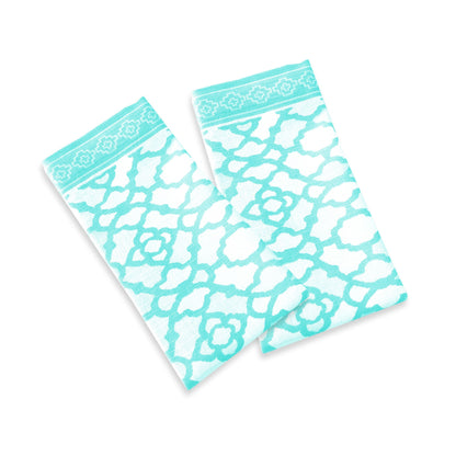 Rans Set of 2 Cotton Vintage Napkins - Paradise Blue V442-RAN-MISC-SETOF2VINTAGENAPKINS-PBLUE-SQ